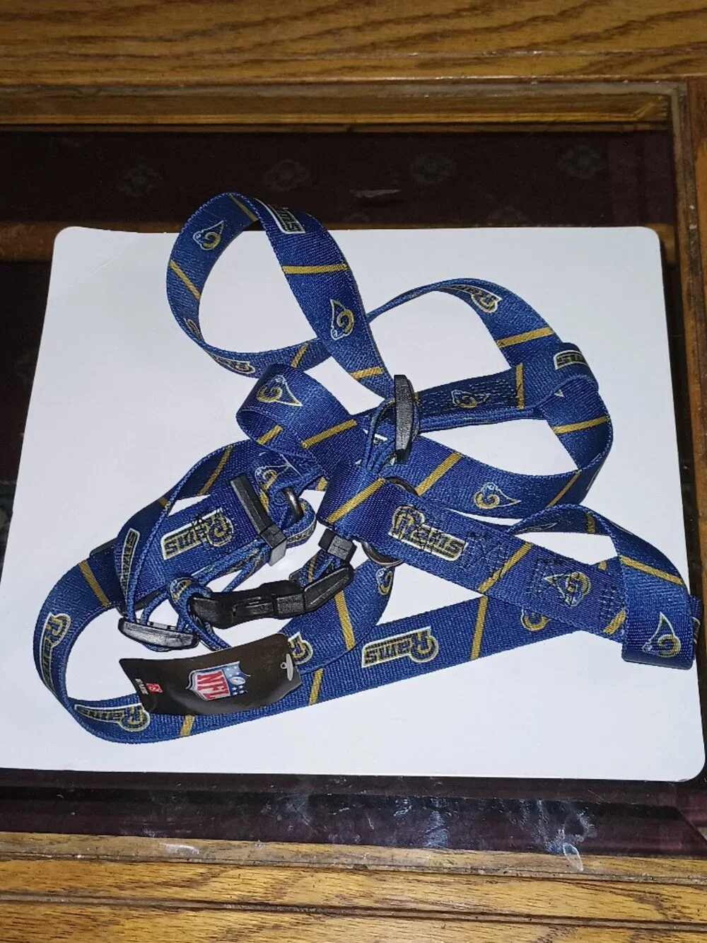 NEW Los Angeles Rams NFL Adjustable Pet Harness Large